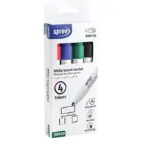 Spree Whiteboard Marker box of 4 colors.