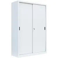 LÜLLMANN Schiebetürenschrank, 5 OH, 1950 x 1200 x 450 mm, signalweiß