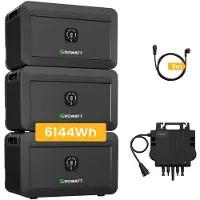 Growatt NOAH 2000 Batteriespeicher für Balkonkraftwerke, by Powerness - 3x NOAH 2000 | 6144Wh / 1x 800W NEO / Selbstabholung