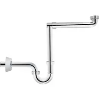 Bonomini Waschtisch-Raumsparsiphon DN32(1 1/4'')x32mm, Kunststoff verchromt