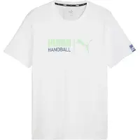 Puma Handball Tee WHITE-FIZZY APPLE Weiß M