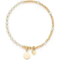 Leonardo 026293 Damen-Armband Monia You & Me Ciao Goldfarben/Perle