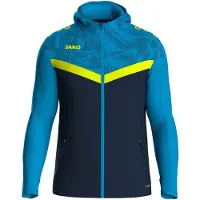 Jako Iconic Kapuzenjacke Kinder - Marine / Blau / Neongelb