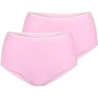 Sloggi High-Waist-Slip "GO Sense", Damen, Gr. XL, rosa (floral pink), Single Jersey, Obermaterial: 88% Modal, 12% Elasthan, Unterhosen High-Waist-Slip, Santoni Rundstrick