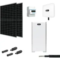 Huawei 10 kWp PV Anlage mit Speicher Komplettpaket, Wechselrichter 10 KTL, Batteriespeicher 15 kWh, Trina Solar Modul 450Wp