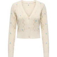 ONLY Strickjacke Birtie 15363087 Beige Regular Fit