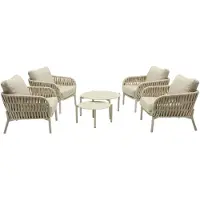 LC Garden Terrano Gartenmöbel-Set Natur 6tlg.