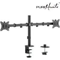 Puremounts PM-OFFICE-12 - Monitor Halter, 2 Displays, Tischmontage, bis 9 kg, 17" - 32"