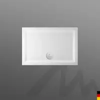 Mauersberger Duschwanne „lupina“ 1100 × 750 mm in Weiß