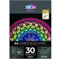Zieler Black paper pad A4 30 sheets140g