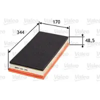 Valeo Luftfilter 585346 für Jeep Volvo Wrangler I Cherokee S40 V40