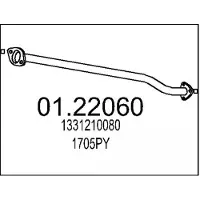 MTS Abgasrohr 01.22060