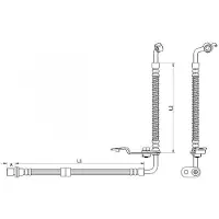 METZGER Bremsschlauch [Hersteller-Nr. 4110879] für Mazda