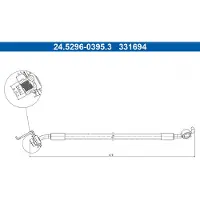 Ate 24.5296-0395.3 Bremsschlauch
