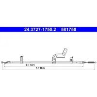 Ate Seilzug, Feststellbremse Hinten links 24.3727-1750.2