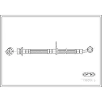 CORTECO Bremsschlauch ERSTAUSRÜSTERQUALITÄT [Hersteller-Nr. 19035115] für Honda