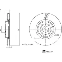 FEBI BILSTEIN Bremsscheibe 186335, 1 Stück