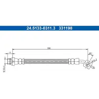 Ate Bremsschlauch 24.5133-0311.3