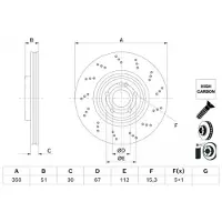 Bosch Bremsscheibe 0 986 479 F10, 1 Stück