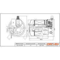 Dr!ve+ Kraftstofffilter [Hersteller-Nr. DP1110.13.0310] für Mercedes-Benz, Infiniti
