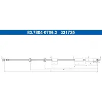 Ate Bremsschlauch 83.7804-0706.3