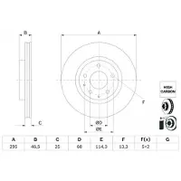 Bosch Bremsscheibe 0 986 479 H23, 1 Stück