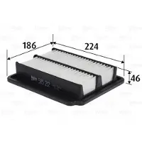 Valeo Luftfilter 585212 für Chevrolet Daewoo Aveo Kalos