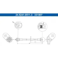 Ate Bremsschlauch 24.5241-0511.3