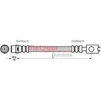 METZGER Bremsschlauch 4110262