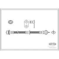 CORTECO Bremsschlauch ERSTAUSRÜSTERQUALITÄT [Hersteller-Nr. 19032864] für Toyota