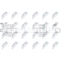 NTY NPW-BM-238 Antriebswelle Hinten Links für BMW X4 (G02, F98)