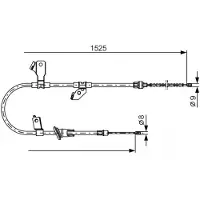 Bosch Seilzug, Feststellbremse [Hersteller-Nr. 1987482247] für Smart, Mitsubishi