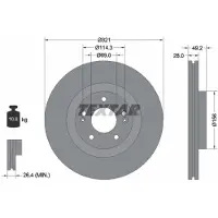 Textar Bremsscheibe PRO+ 92242905