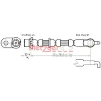 METZGER Bremsschlauch 4110007