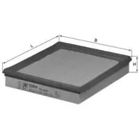 MAHLE ORIGINAL Luftfilter LX 316 für Opel Daewoo Kadett E CC Espero Nexia Racer