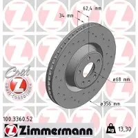 ZIMMERMANN Bremsscheibe SPORT Z 100.3360.52