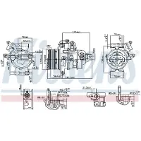 Nissens Kompressor, Klimaanlage ** FIRST FIT ** 890787