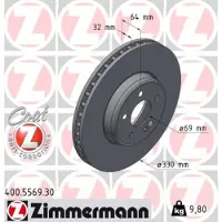 ZIMMERMANN Bremsscheibe FORMULA S 400.5569.30