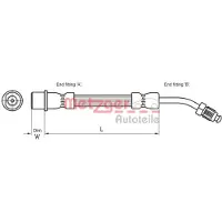METZGER Bremsschlauch 4111108