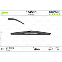 Valeo SILENCIO Heckscheibenwischer Stück Hinten für RENAULT Kadjar (HA, HL) 240mm
