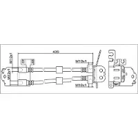 METZGER Bremsschlauch 4111558 mitte für Ford