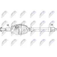 NTY NPW-CH-155 Antriebswelle Vorne Rechts für JEEP Wrangler IV (JL) Gladiator (JT)