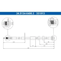 Ate Bremsschlauch 24.5134-0400.3