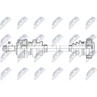 NTY NPW-ME-192 Antriebswelle Hinten Links Hinten Rechts passend für MERCEDES-BENZ Stufenheck (W124) W124 T-modell (S124) W124 Coupe (C124)