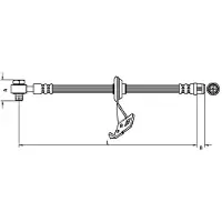 METZGER 4116207 Bremsschlauch Vorne Rechts passend für MERCEDES-BENZ M-Klasse (W163)