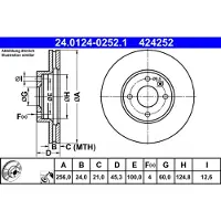 Ate Bremsscheibe 24.0124-0252.1