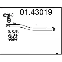 MTS Abgasrohr 01.43019