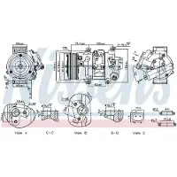 Nissens Kompressor, Klimaanlage ** FIRST FIT ** 891069