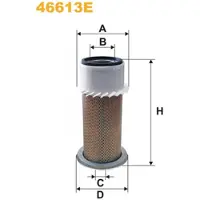 WIX FILTERS Luftfilter 46613E für SAME DORADO Filtereinsatz