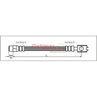 METZGER Bremsschlauch 4116226